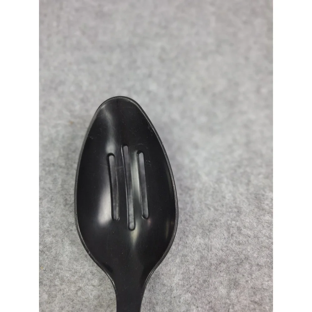 Vintage EKCO Black Slotted Plastic/Nylon Cooking/Serving Spoon Black 11